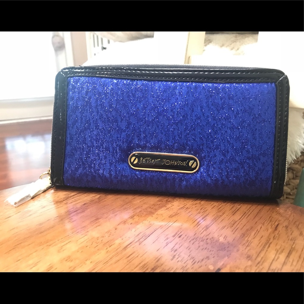 Betsey Johnson Electric Blue Wallet